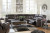 Ashley Kincord Midnight 3-Piece Power Reclining Sectional with LAF Recliner / RAF Recliner