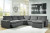 Ashley Hartsdale Granite 5-Piece Power Reclining Sectional