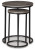 Ashley Briarsboro Black Gray Accent Table (Set of 2)