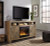 Ashley Sommerford Brown 62" TV Stand with Electric Infrared Fireplace