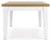 Ashley Ashbryn White Natural Dining Table