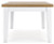 Ashley Ashbryn White Natural Dining Table