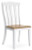 Ashley Ashbryn White Natural Dining Chair (Set of 2)