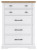 Benchcraft Ashbryn White Natural Chest of Drawers