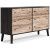 Ashley Piperton Two-tone Brown Black 59" W Dresser