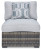 Ashley Harbor Court Gray Armless Chair with Cushion (Set of 2)