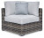 Ashley Harbor Court Gray 4-Piece Outdoor Sectional