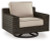 Ashley Coastline Bay Brown Outdoor Swivel Lounge with Cushion