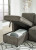 Ashley Kerle Charcoal 2-Piece Sectional with Pop Up Bed