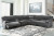 Ashley Clonmel Charcoal 6-Piece Reclining Sectional