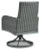 Ashley Elite Park Gray Swivel Chair with Cushion (Set of 2)