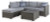 Ashley Petal Road Gray Outdoor Loveseat Sectional/Ottoman/Table Set (Set of 4)