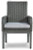 Ashley Elite Park Gray Arm Chair with Cushion (Set of 2)