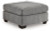 Ashley Marleton Gray Oversized Accent Ottoman