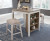 Ashley Skempton White Light Brown Counter Height Dining Table and Bar Stools (Set of 3)