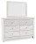 Ashley Paxberry Whitewash Dresser and Mirror