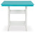 Ashley Eisely Turquoise White Outdoor Counter Height Dining Table