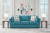 Ashley Keerwick Teal Sofa