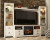 Ashley Willowton Whitewash 4-Piece Entertainment Center with 64" TV Stand and Electric Fireplace
