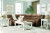 Ashley Partymate Brindle 2-Piece Reclining Sectional with LAF Loveseat / RAF Loveseat