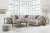 Benchcraft Ardsley Pewter 4-Piece Sectional with LAF Loveseat / RAF Chaise