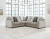 Benchcraft Ardsley Pewter 3-Piece Sectional