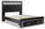 Ashley Kaydell Black Queen Upholstered Panel Storage Platform Bed