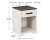 Ashley Shawburn Whitewash Charcoal Gray 1 Drawer Nightstand