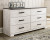 Ashley Shawburn Whitewash Charcoal Gray Dresser