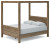 Ashley Aprilyn White Queen Canopy Bed