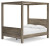 Ashley Shallifer Brown Queen Canopy Bed