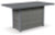 Ashley Palazzo Gray Outdoor Bar Table with Fire Pit