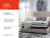 Ashley Chime 10 Inch Hybrid White 10 Inch Queen Mattress and Pillow