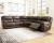 Ashley Dunleith Chocolate 5-Piece Power Reclining Sectional