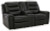 Ashley Warlin Black Power Reclining Loveseat with Console