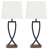 Ashley Makara Black Brown Table Lamp (Set of 2)