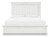 Benchcraft Kanwyn Whitewash Queen Upholstered Panel Bed