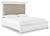 Benchcraft Kanwyn Whitewash Queen Upholstered Panel Bed