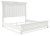 Benchcraft Kanwyn Whitewash Queen Upholstered Panel Bed