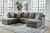 Ashley OPhannon Putty 2-Piece Sectional with LAF Corner Chaise / RAF Sofa Chaise