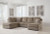 Ashley OPhannon Putty 2-Piece Sectional with LAF Corner Chaise / RAF Sofa Chaise