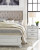 Benchcraft Kanwyn Whitewash Upholstered King Panel Bed