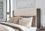Ashley Anibecca Weathered Gray King Upholstered Bed