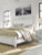 Benchcraft Kanwyn Whitewash California King Upholstered Panel Bed