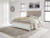 Benchcraft Kanwyn Whitewash California King Upholstered Panel Bed