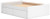 Ashley Onita White Full Platform Bed with 2 Side Storage