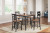 Ashley Gesthaven Natural Brown Counter Height Dining Table and 4 Barstools (Set of 5)