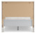 Ashley Gerridan White Gray Queen 2 Light Panel Bed