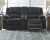 Ashley Draycoll Pewter Reclining Loveseat with Console