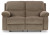 Ashley Scranto Oak Reclining Loveseat